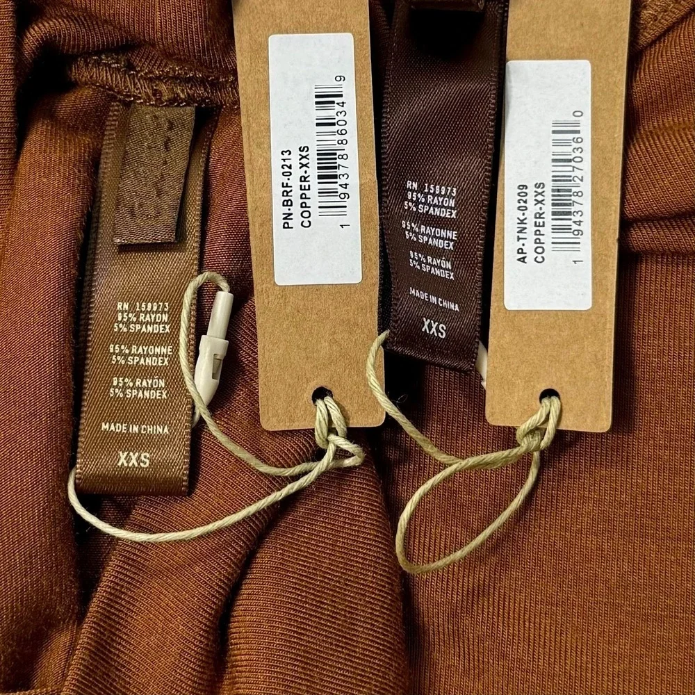 SKIMS Sleep Tank +‎ Brief Set Copper XXS